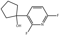 1-(2,6-difluoropyridin-3-yl)cyclopentanol Struktur