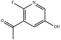 1-(2-氟-5-羟基吡啶-3-基)乙-1-酮,2921853-57-6,结构式