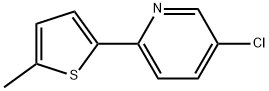 5-chloro-2-(5-methylthiophen-2-yl)pyridine Struktur