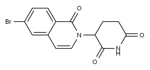 3-(6-Bromo-1-oxoisoquinolin-2(1H)-yl)piperidine-2,6-dione Structure