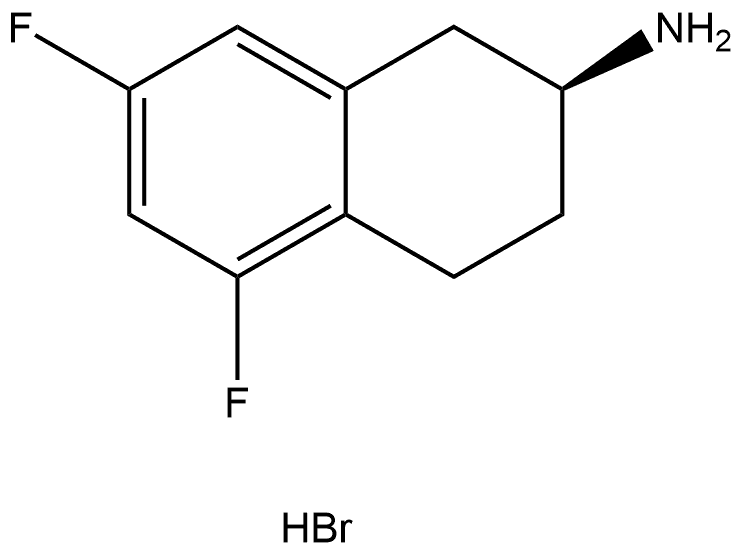 (S)-5,7-difluoro-1,2,3,4-tetrahydronaphthalen-2-amine hydrobromide Struktur