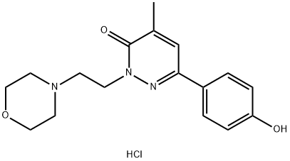 Morpholinoethyl-2 methyl-4 (p-hydroxyphenyl)-6 pyridazone-3 chlorhydra te [French] Structure