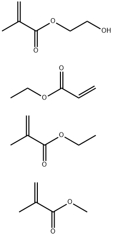 Methacrylic acid, 2-hydroxyethyl ester polymer with ethyl acrylate, ethy methacrylate and methyl methacrylate Structure