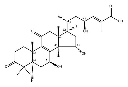 灵芝酸GAMA, 294674-00-3, 结构式