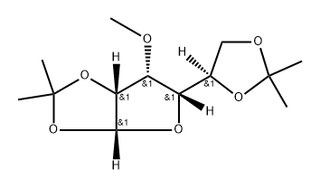 α-D-Gulofuranose, 3-O-methyl-1,2:5,6-bis-O-(1-methylethylidene)- Struktur