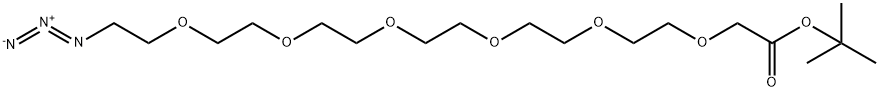 Azido-PEG6-CH2CO2t-butyl ester Structure