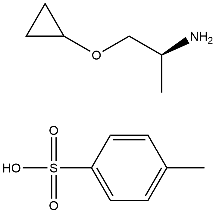 (1S)-2-Cyclopropoxy-1-methyl-ethylamine tosylate 结构式
