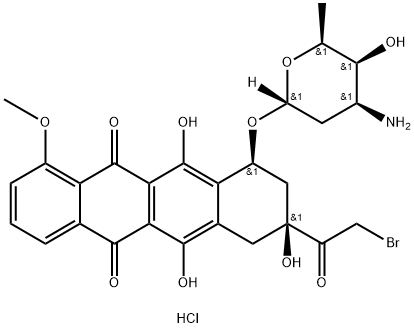 14-Bromodaunomycin Hydrochloride Structure