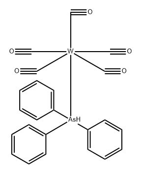 Tungsten,pentacarbonyl(triphenylarsine)-(OC-6-22)- Structure