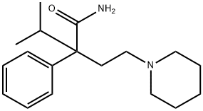α-Isopropyl-α-phenyl-1-piperidinebutyramide,2977-22-2,结构式