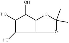 4H-Cyclopenta-1,3-dioxole-4,5,6-triol,tetrahydro-2,2-dimethyl-,stereoisomer(8CI) Structure