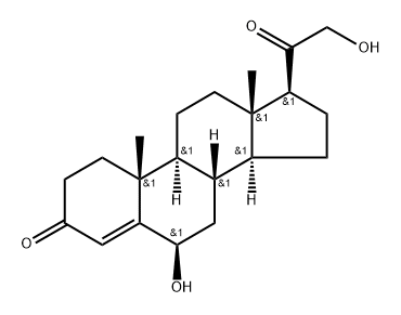6-hydroxy-11-deoxycorticosterone Struktur