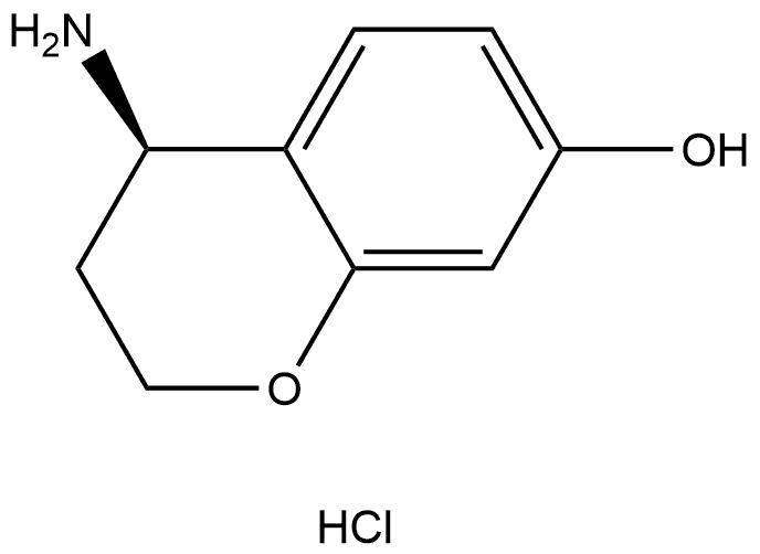 (R)-4-aminochroman-7-ol hydrochloride 结构式