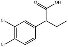 Benzeneacetic acid, 3,4-dichloro-α-ethyl- 结构式