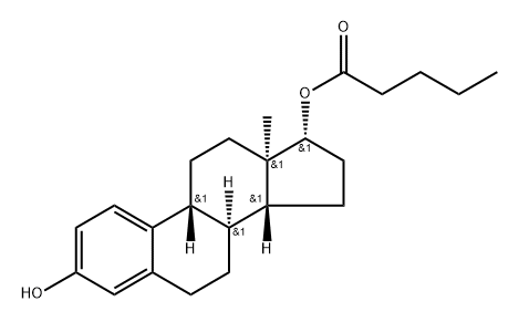 ent-Estradiol 17-valerate Struktur