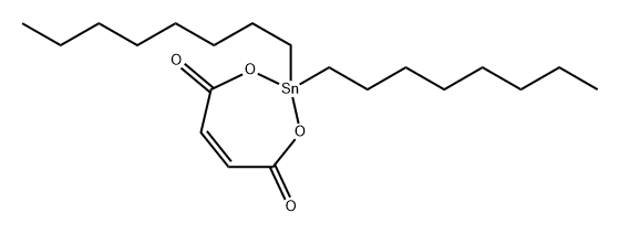 马来酸二辛基锡高聚物 结构式