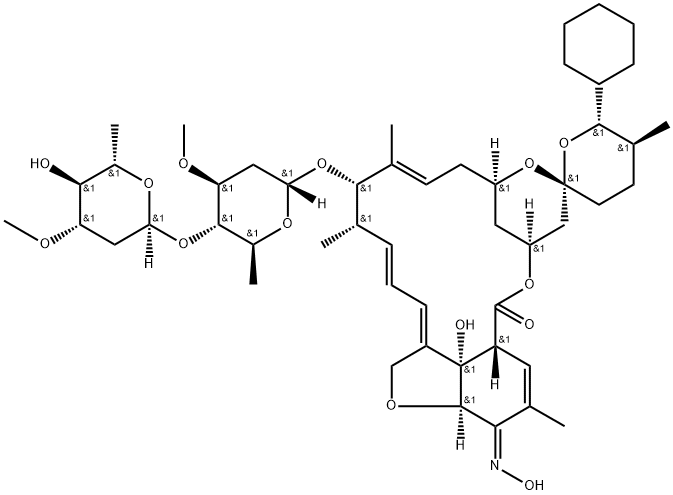 4'-O-2,6-Dideoxy-3-O-Methyl-α-L-arabino-hexopyranosyl SelaMectin 结构式