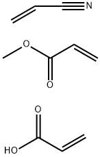 2-Propenoic acid, polymer with methyl 2-propenoate and 2-propenenitrile Structure