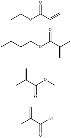 2-Methyl-2-propenoic acid polymer with butyl 2-methyl-2-propenoate, ethyl 2-propenoate and methyl 2-methyl-2-propenoate Structure