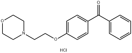 4-[2-(1-Morpholinyl)ethoxy]benzophenone hydrochloride,302962-97-6,结构式