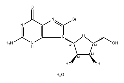 8-BROMOGUANOSINE HYDRATE  97 Structure