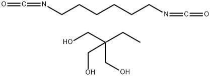 1,3-Propanediol, 2-ethyl-2-(hydroxymethyl)-, polymer with 1,6-diisocyanatohexane Structure