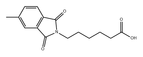 6-(5-甲基-3-二氧杂吲哚-2-基己酸, 303773-52-6, 结构式