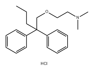 2-(2,2-diphenylpentoxy)-N,N-dimethyl-ethanamine Struktur
