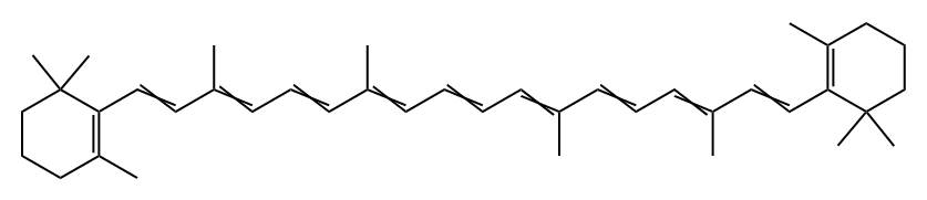 cis-b,b-Carotene Structure