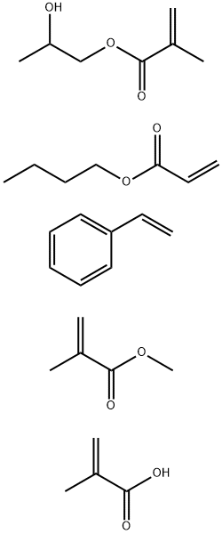 30587-11-2 2-Propenoic acid, 2-methyl-, polymer with butyl 2-propenoate, ethenylbenzene, 2-hydroxypropyl 2-methyl-2-propenoate and methyl 2-methyl-2-propenoate