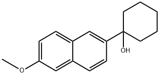 1-(6-methoxynaphthalen-2-yl)cyclohexanol Struktur
