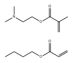 2-Propenoic acid, 2-methyl-, 2-(dimethylamino)ethyl ester, polymer with butyl 2-propenoate 结构式
