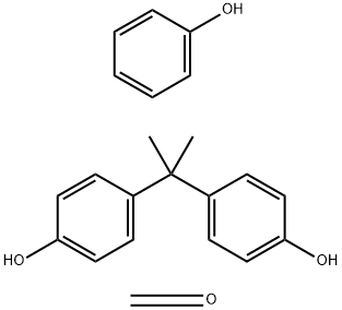 甲醛与4,4'-(1-甲基亚乙基)二[苯酚]和苯酚的聚合物 结构式