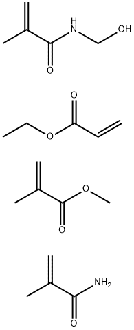 2-Propenoic acid, 2-methyl-, methyl ester, polymer with ethyl 2-propenoate, N-(hydroxymethyl)-2-methyl-2-propenamide and 2-methyl-2-propenamide Polymer of methyl methacrylate, ethyl acrylate,methacrylamide, methylol methacrylamide|甲基丙烯酸甲酯、丙烯酸乙酯、甲基丙烯酰胺、羟甲基丙烯酰胺的聚合物