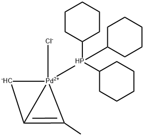 氯(巴豆基)(三环己基磷)钯(II),307494-95-7,结构式