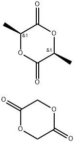 聚(乙交酯-L-丙交酯) 结构式