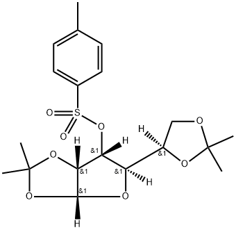 3-tosyl: 1,2:5,6-Di-O-isopropylidene-3-O
-tosyl-a-D-allofuranose,30923-27-4,结构式