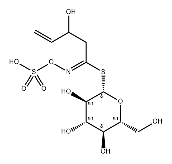 2-hydroxybut-3-enylglucosinolate 结构式