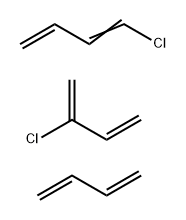 1,3-Butadiene, 1-chloro-, polymer with 1,3-butadiene and 2-chloro-1,3-butadiene Struktur