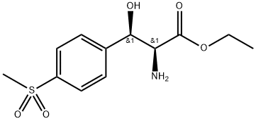 L-Phenylalanine, β-hydroxy-4-(methylsulfonyl)-, ethyl ester, (βR)- Struktur