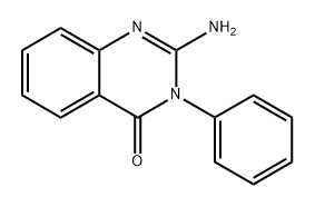 2- 氨基- 3- 苯基- 4(3H) - 喹唑啉酮 结构式