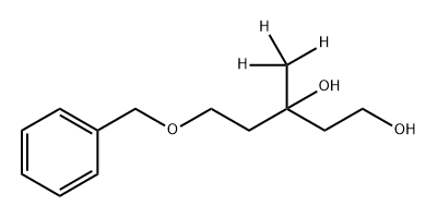 1,3-Pentanediol, 3-(methyl-d3)-5-(phenylmethoxy)- (9CI) 化学構造式