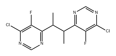 Pyrimidine, 4,4'-(1,2-dimethyl-1,2-ethanediyl)bis[6-chloro-5-fluoro- (9CI) Structure