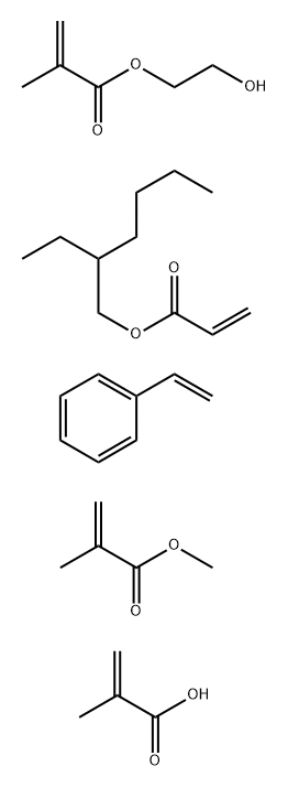 2-Propenoic acid,2-methyl-,polymer with ethyenylbenzene,2-ethylhexyl 2-propenoate,2-hydroxyethyl 2-methyl-2-propenoate and methyl 2-methyl-2-propenoate Structure