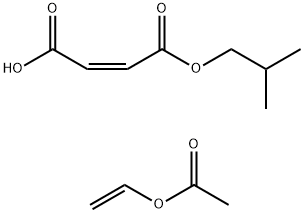 2-Butenedioic acid (Z)-, mono(2-methylpropyl) ester, polymer with ethenyl acetate Structure