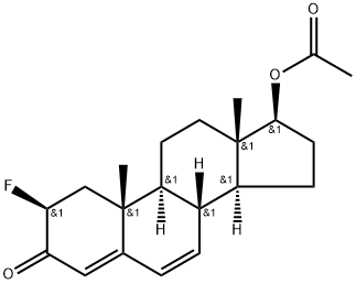 17β-(Acetyloxy)-2β-fluoroandrosta-4,6-dien-3-one Structure