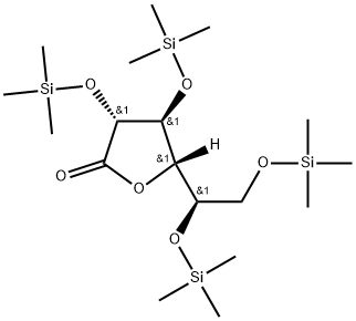 D-Galactonic acid, 2,3,5,6-tetrakis-O-(trimethylsilyl)-, γ-lactone Structure