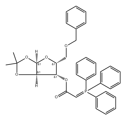 5-BENZYLOXYME-4-TRIPHENYLPHOSPHORANYLIDE Struktur