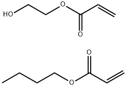 2-丙烯酸丁酯与2-丙烯酸-2-羟乙酯的聚合物 结构式