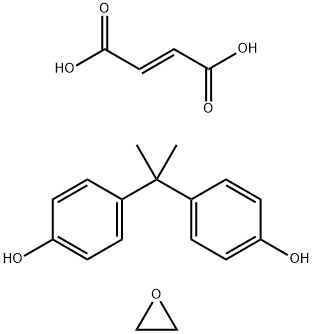 (E)-2-丁烯二酸与4,4'-(1-甲基亚乙基)双[酚]和环氧乙烷的聚合物 结构式